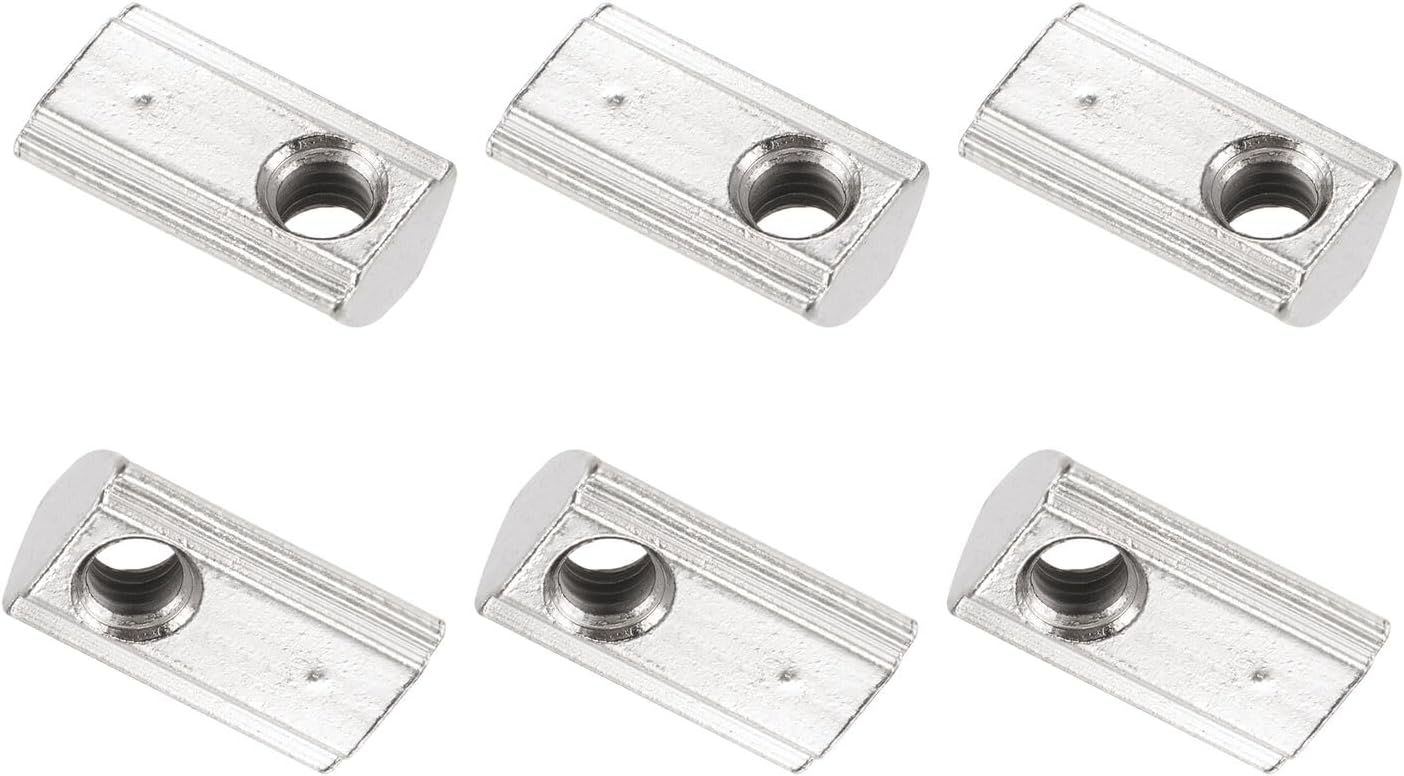 For 50Pcs M6 Roll in Spring T-nut with Ball for 3030 SERIES RAIL with 8mm Slot Screw