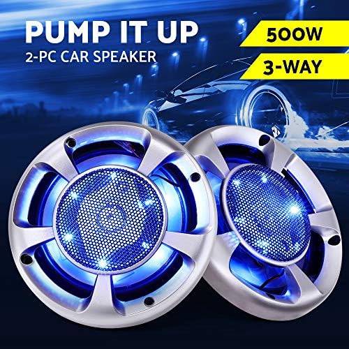 Giantz 2pcs Car Speakers 500W Audio 