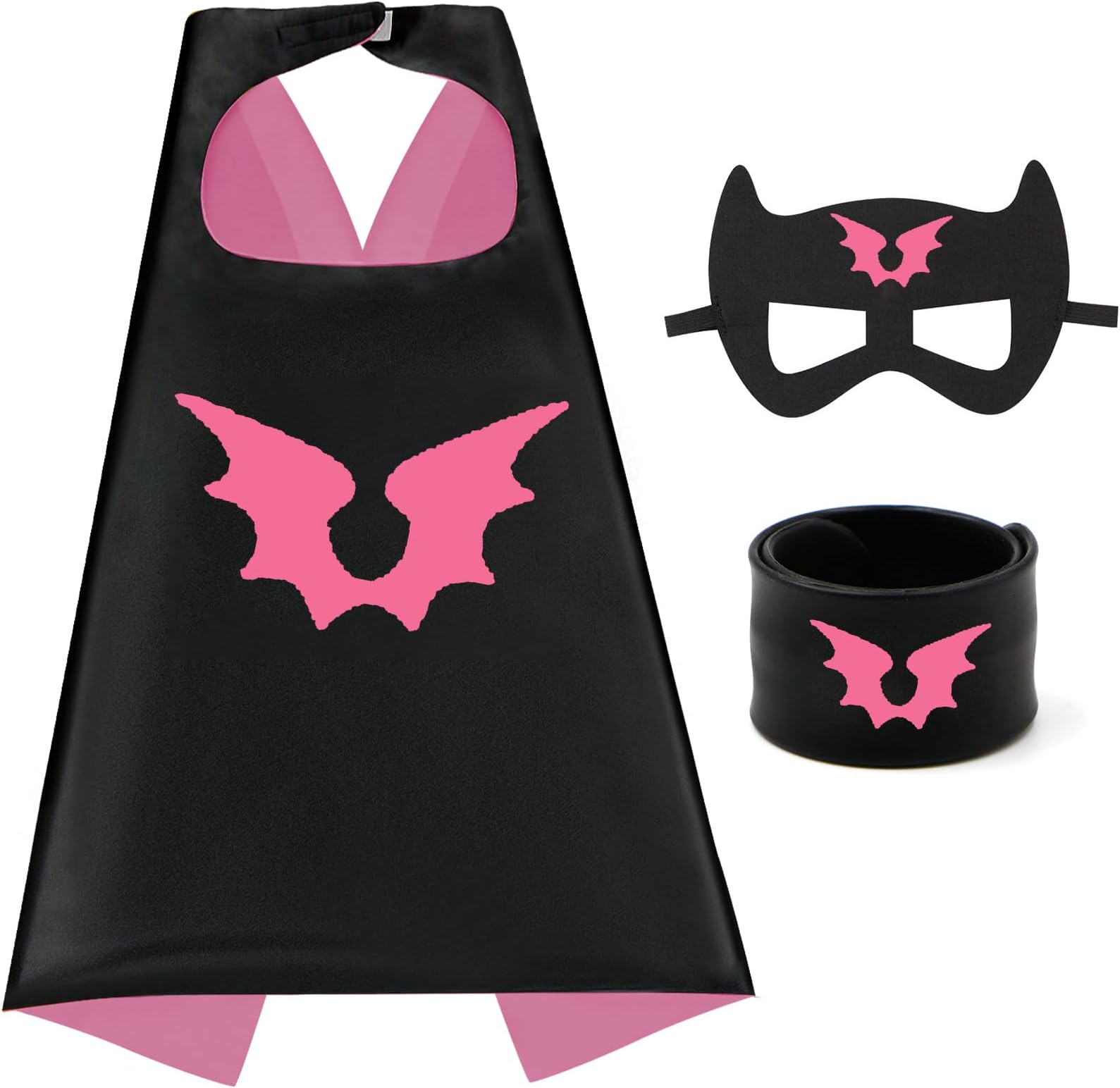 Dress Up Capes for Kids Superhero Cloak with Mask and Waistband Halloween Costumes and Party Dress up