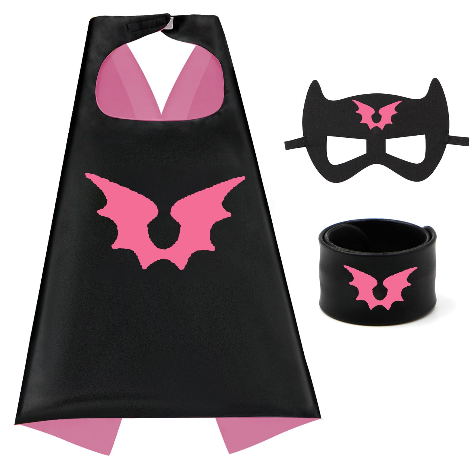 Dress Up Capes for Kids Superhero Cloak with Mask and Waistband Halloween Costumes and Party Dress up