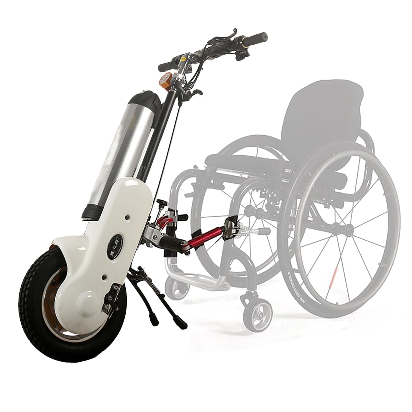 Kit de accionamiento eléctrico para silla de ruedas, motor de 400 W, control de 3 velocidades, alcance de 30 km con pantalla LCD, fácil instalación para una mayor movilidad