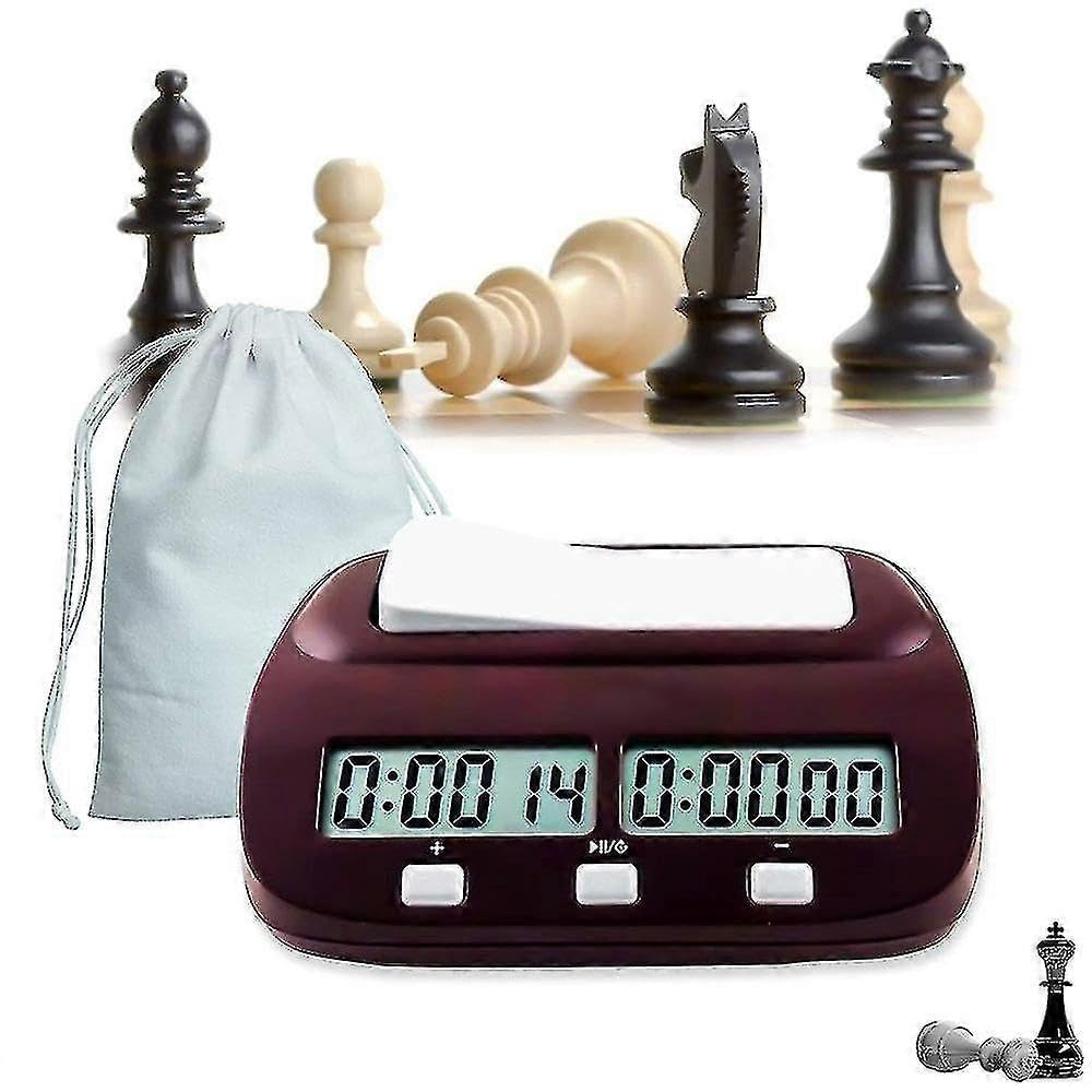 JOYHAPPST Chess Clock, Professional Multifunctional Digital Chess & Game Timer With Bonus And Delay