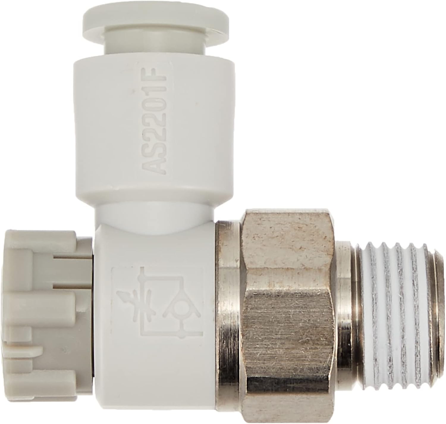 SMC AS2201F-01-06SA Spicon Push Lock Elbow with One-Touch Pipe Fitting