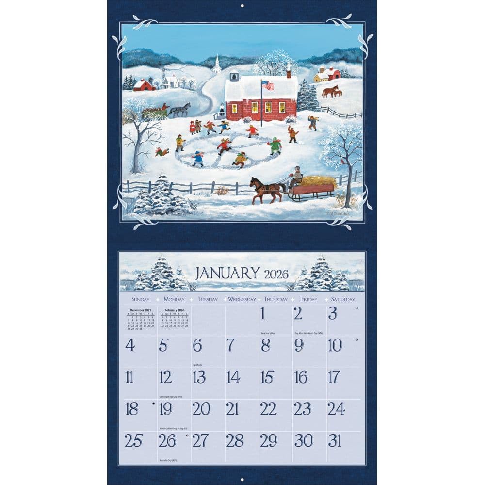 Lang Companies, Lang Folk Art Special Edition 2026 Wall Calendar, 12.5'' X 14'', 12-Month Calendar with Stapled Binding - Image 3