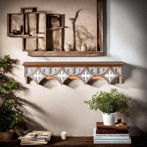 Rustic Wooden Wall Shelf, Vintage Home Decor, Living Room Gorgeous