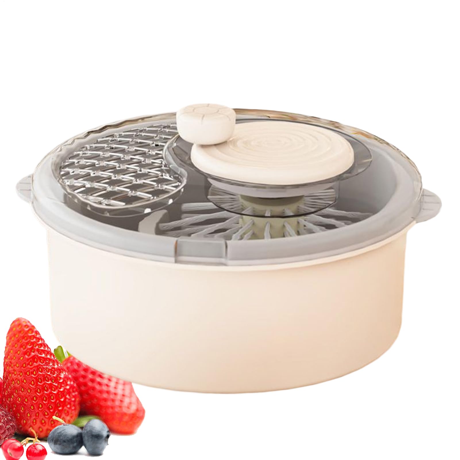 Centrifugadora para ensaladas - Secador de cocina giratorio, para verduras | Para la preparación de comidas Bayas Productos frutas y hortalizas Alimentos de cocina Lechuga Ensalada Fresa