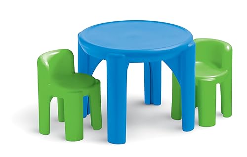 Little Tikes Bright 'n Bold Table & Chairs, Green/Blue, 24