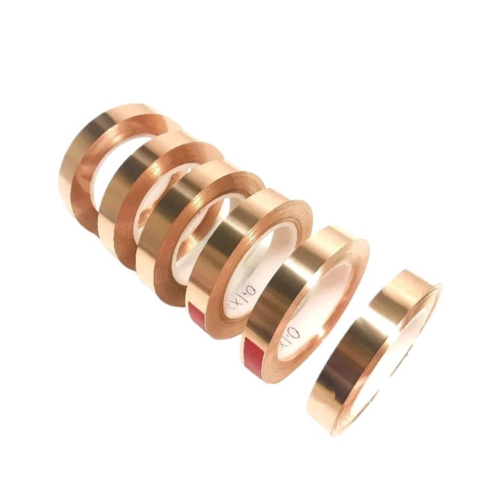 Kupferblechrolle, 99.9% T2 Copper Sheet Roll Ultra Thin Pure Strip Foil 0.1-1mm Thick 10-80mm Wide 1000mm Long(Thickness 0.5mm,80mm)