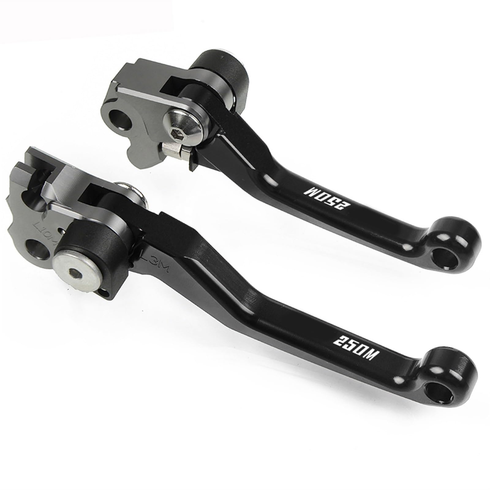 Dirt Bike Motocross Moto di Alluminio di CNC Pieghevole Leva di Frizione del Freno per H&Onda CRF250M CRF 250M 2012 2013 2014 2015 2016 2017 (Color : Nero)