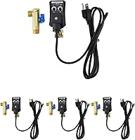 Vista 8 de QWORK Válvula de drenaje electrónica, 2 paquetes de CA 110V 1/2 "drenaje automático automático del tanque para el aire comprimido