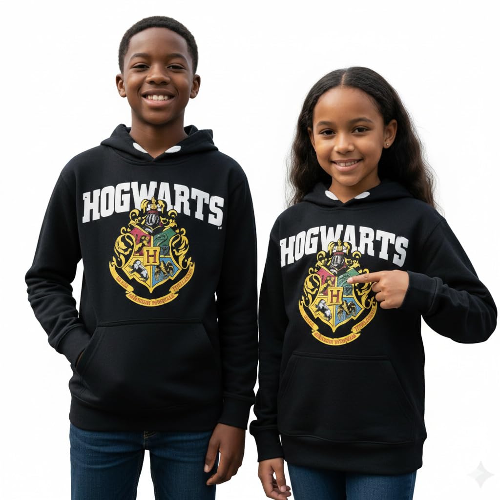 Licensed Unisex Kids Harry Potter Hogwarts Hoodie sizes 1 year to 13 years