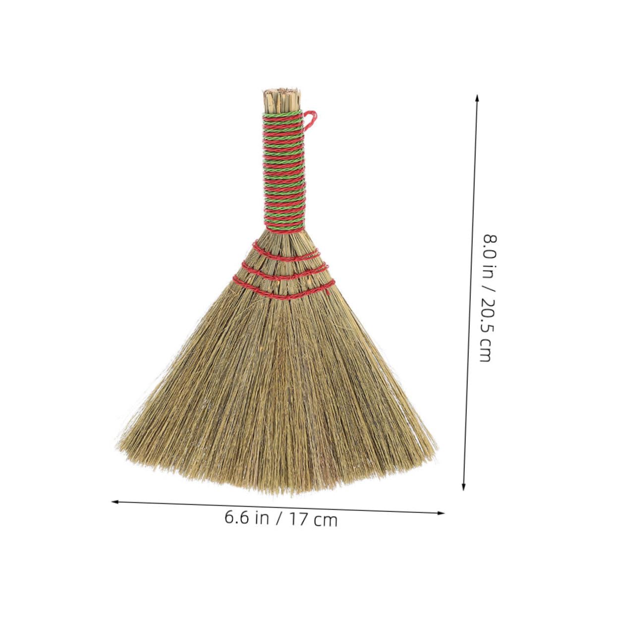 HOODANCOS Material Cleaning Broom Versatile Dust Brush for Desktops and Floors Handwoven Portable
