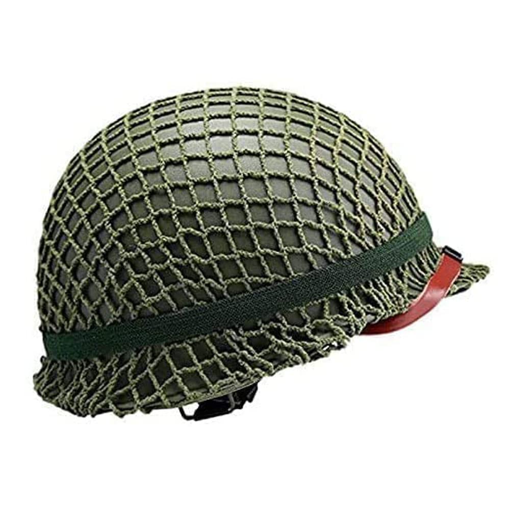米軍本物M-1スチールポットヘルメット後期型ミッチェル迷彩カバー付き超美品 米軍M1ヘルメット 迷彩カバー&メッシュネット付きレプリカ