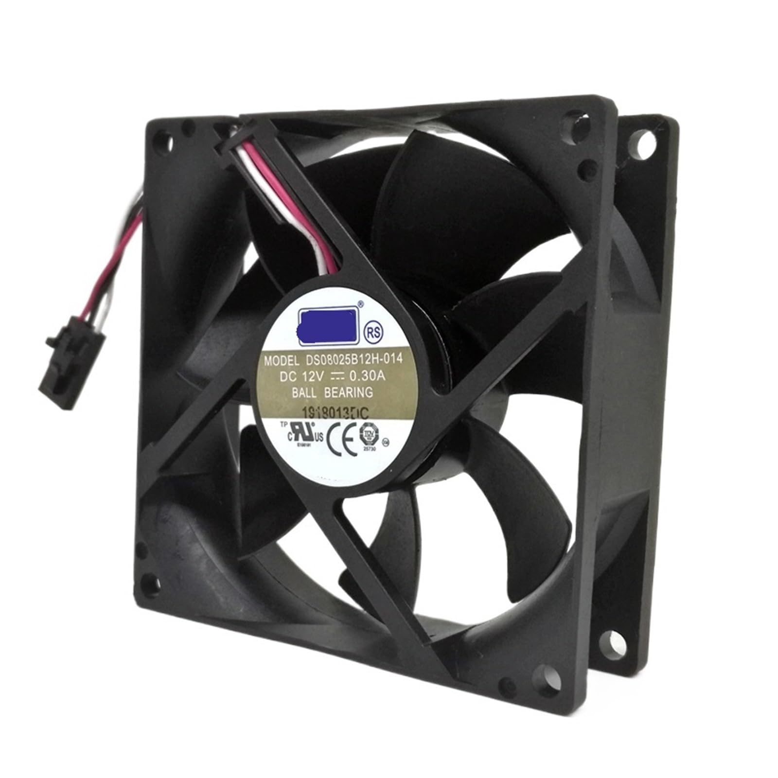 CZVJUKBYP 80mm Fan DS08025B12H ds08025b12h-014 8cm 8025 12V 0.30A Cooling