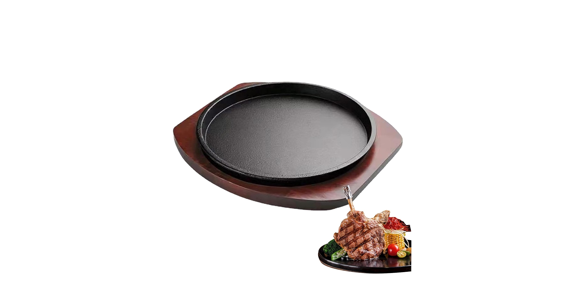 ステーキ　牛鉄板　トキワ30 5枚　新品ステンレス蓋付き　IHでも使えます ステーキ 牛鉄板 トキワ30 5枚 新品ステンレス蓋付き IHでも使え