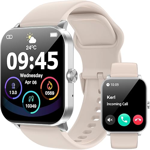 Miniatura 12 de Reloj inteligente, relojes inteligentes para hombres y mujeres, rastreador de fitness HD de 1.85 pulgadas (respuesta/hacer llamadas), más de 120