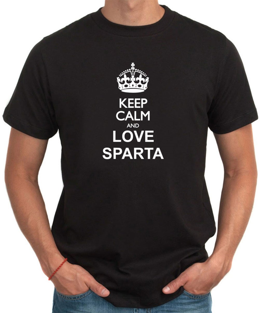 Idakoos Keep Calm and Love Sparta T-Shirt