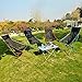 BEIYINAI Portable Camping Chair Folding Outdoor Lawn Chair Small Backrest Fishing Chair for Outdoor Sit BBQ Fishing Picnic Portable Folding Chairs Lightweight for Outside