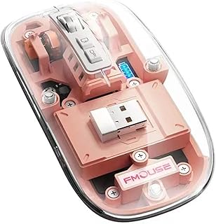 透明マウス 3 モード接続透明モード調整可能な DPI マウスラップトップ用の パフォーマンスのゲーミングマウス BT ゲーミングマウス