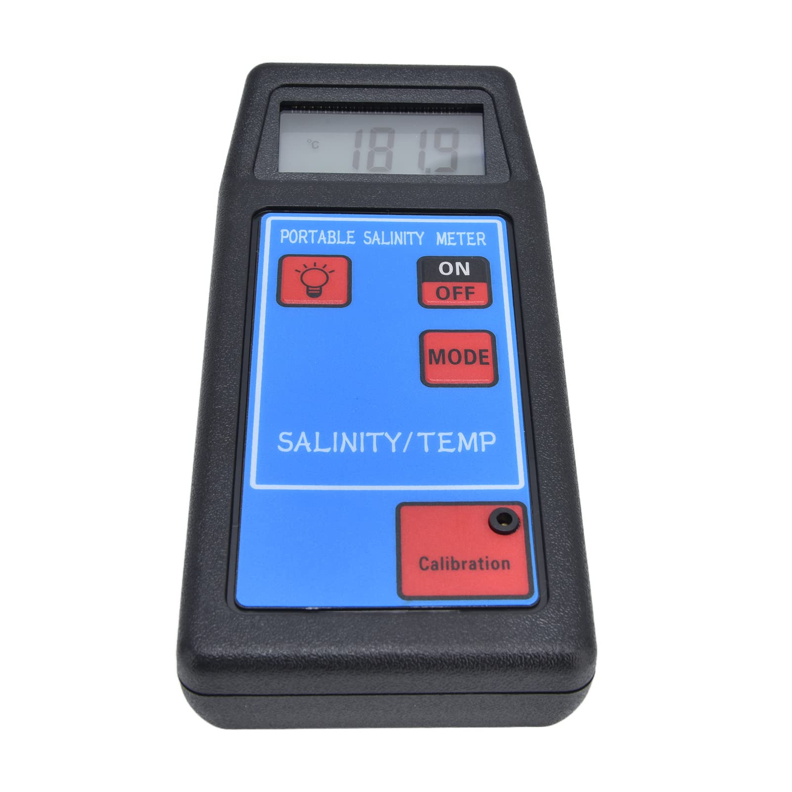EMUKOEP Medidor de Temperatura de Salinidad Portátil, Analizador Multifunción de Calidad del Agua para Acuario y Piscina