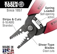 Vista 2 de Pelacables/cortador Klein Tools 11045, amarillo 10 – 18 AWG Solid Wire