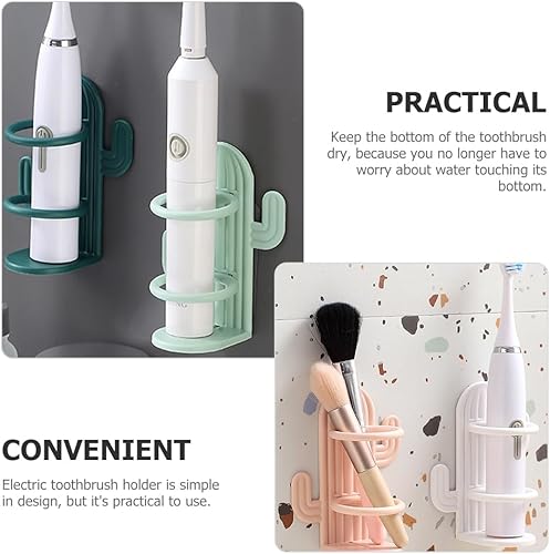 Miniatura 8 de Cabilock Soporte para cepillos de dientes Kawaii para cepillos de dientes eléctricos, estante organizador de baño