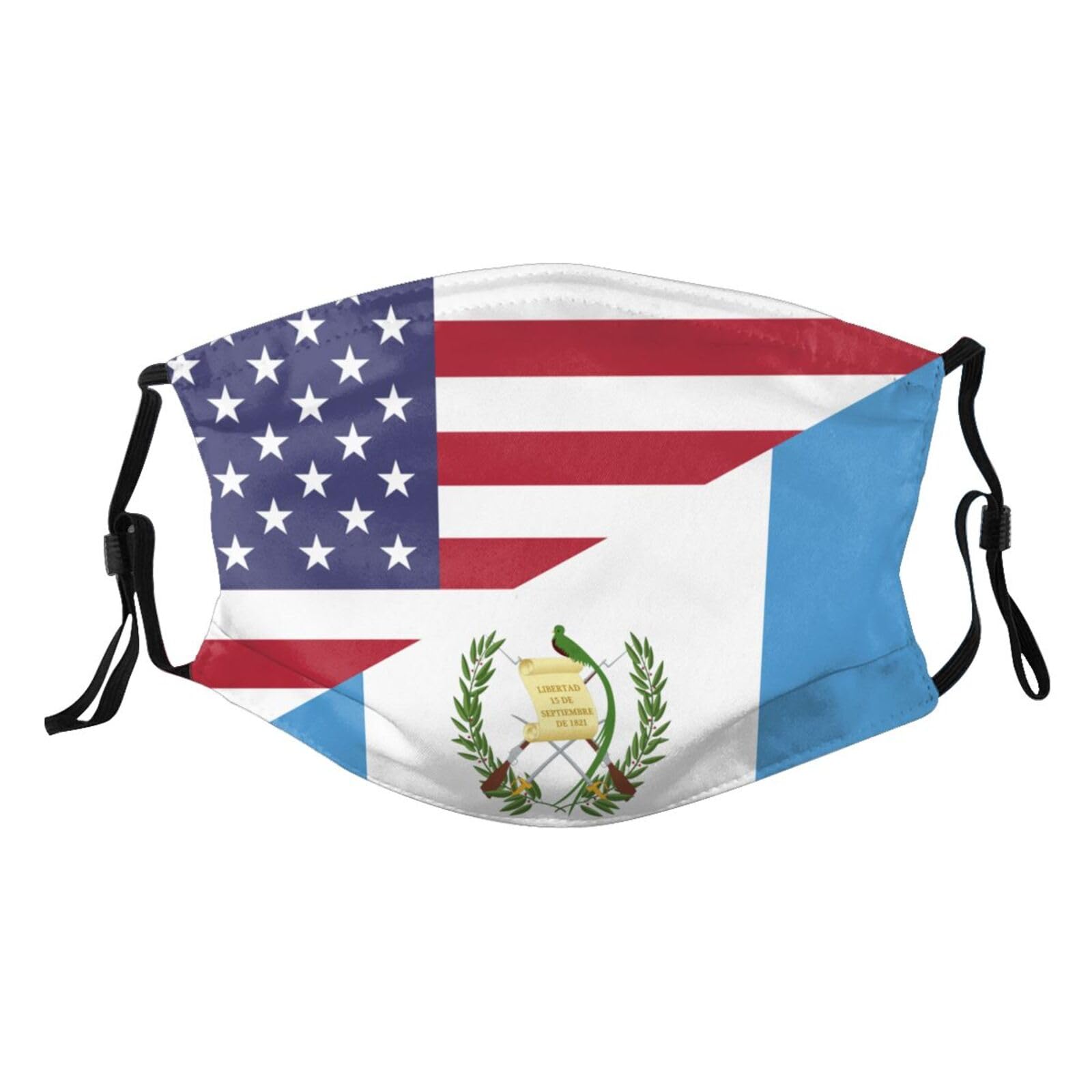 America Guatemala Friendship Flag Adult Dust Mask Adjustable Dust Face with 2 Filter80