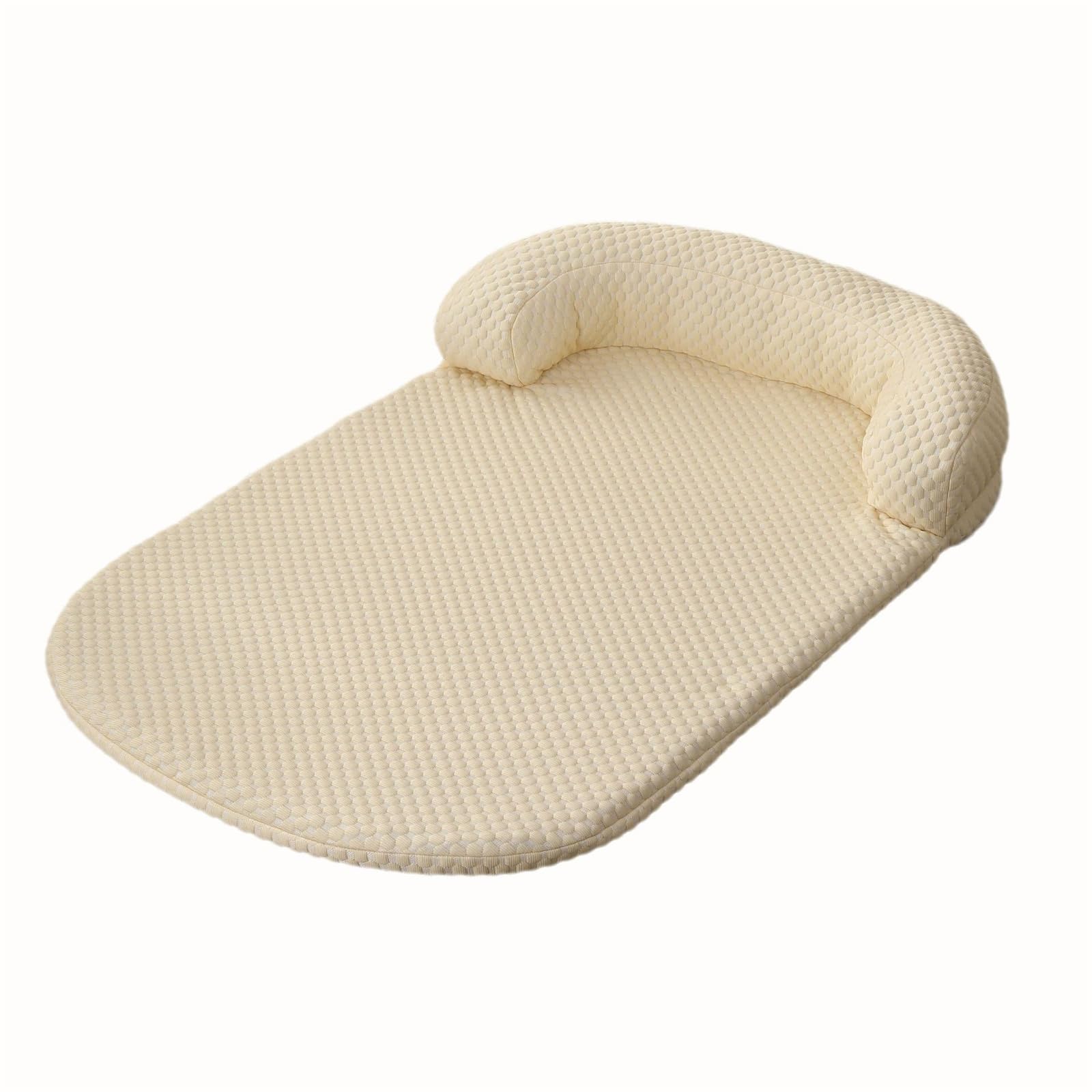 Tapis pour animal domestique toutes saisons avec rembourrage en coton PP lavable en machine Design pliable pour chiens et chats Lit confortable lavable pour chien
