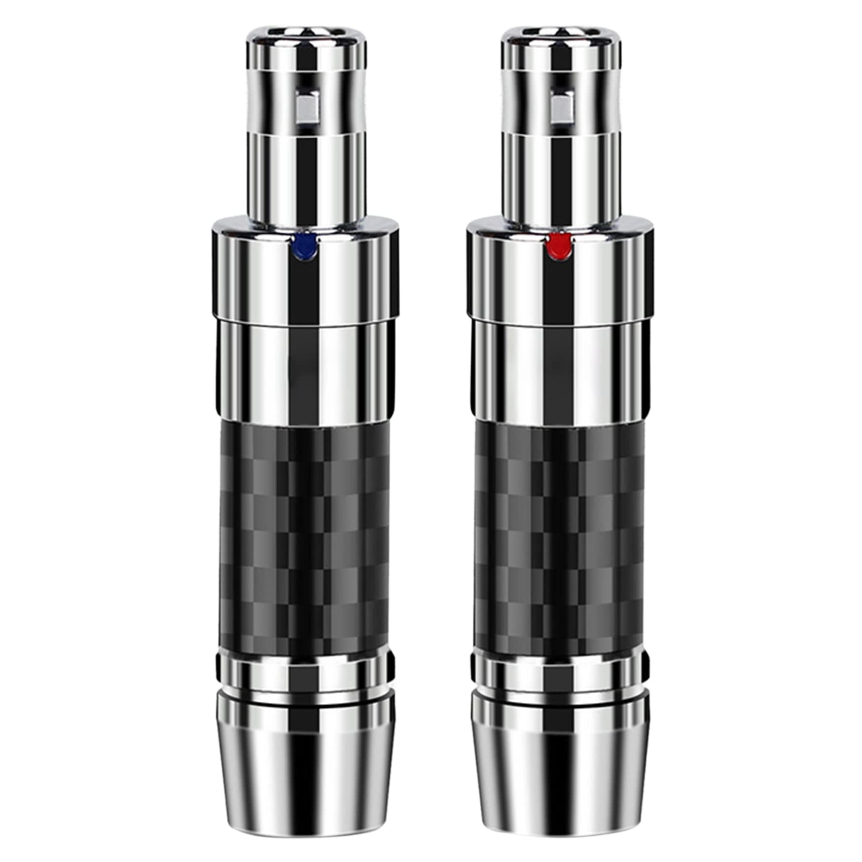 1 par de de auriculares para HD800 HD820 D1000 rodio plateado cobre fibra de carbono conector de audio adaptador de auriculares