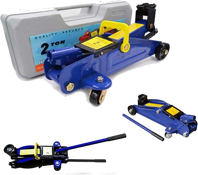 2 Tons Hydraulic Floor Jack Heavy Duty Steel Trolley Profile Lifting Jack Car Van Garage Emergency Car Tyre Repair Changing Tool
