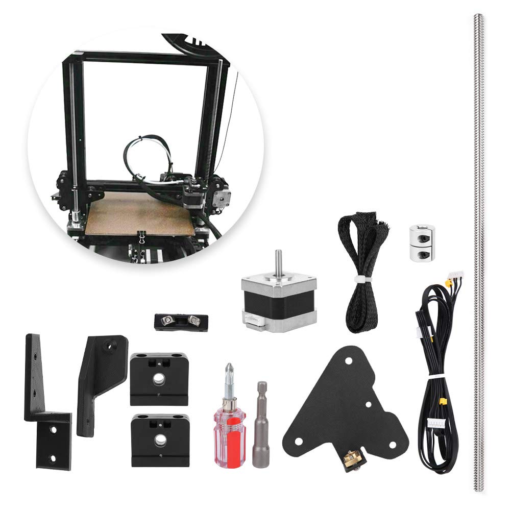 Für Creality Ender 3S / Ender-3 Pro 3D-Druckerkit, Dual-Z-Achsen-Upgrade-Kit, verschleißfeste Metallplatte aus Aluminiumlegierung Einfach zu installieren für Creality Ender 3S