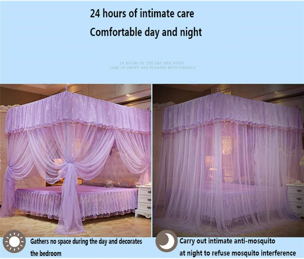 Anti-Mosquito Net, Superlight Rectangular Screen Netting Curtain 360°Effective Against Mosquito Bites Home Use Three Doors,C,180x220cm