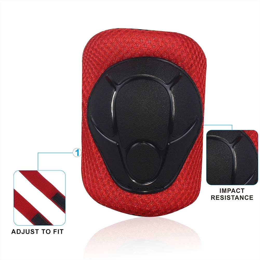 LANOVAGEAR Kids Bike Helmet Knee Elbow Wrist Pads, Ages 2-8 Toddler Helmet with Protective Gear Set 7PCS, for Bicycle Cycling Skateboard Scooter Inline Skating : Sports & Outdoors