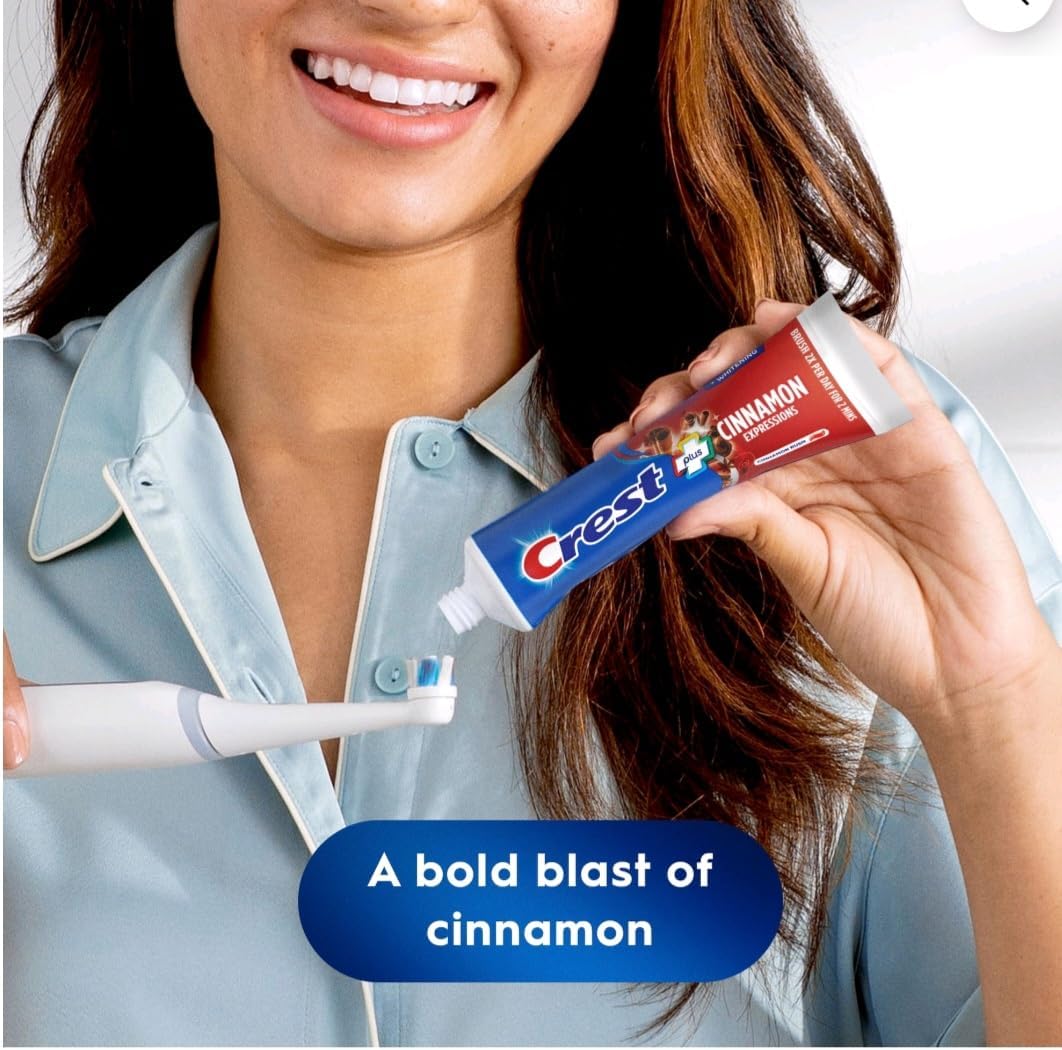 Crest Plus Complete + Whitening Cinnamon Rush Expressions 5.4 oz 2 Boxes