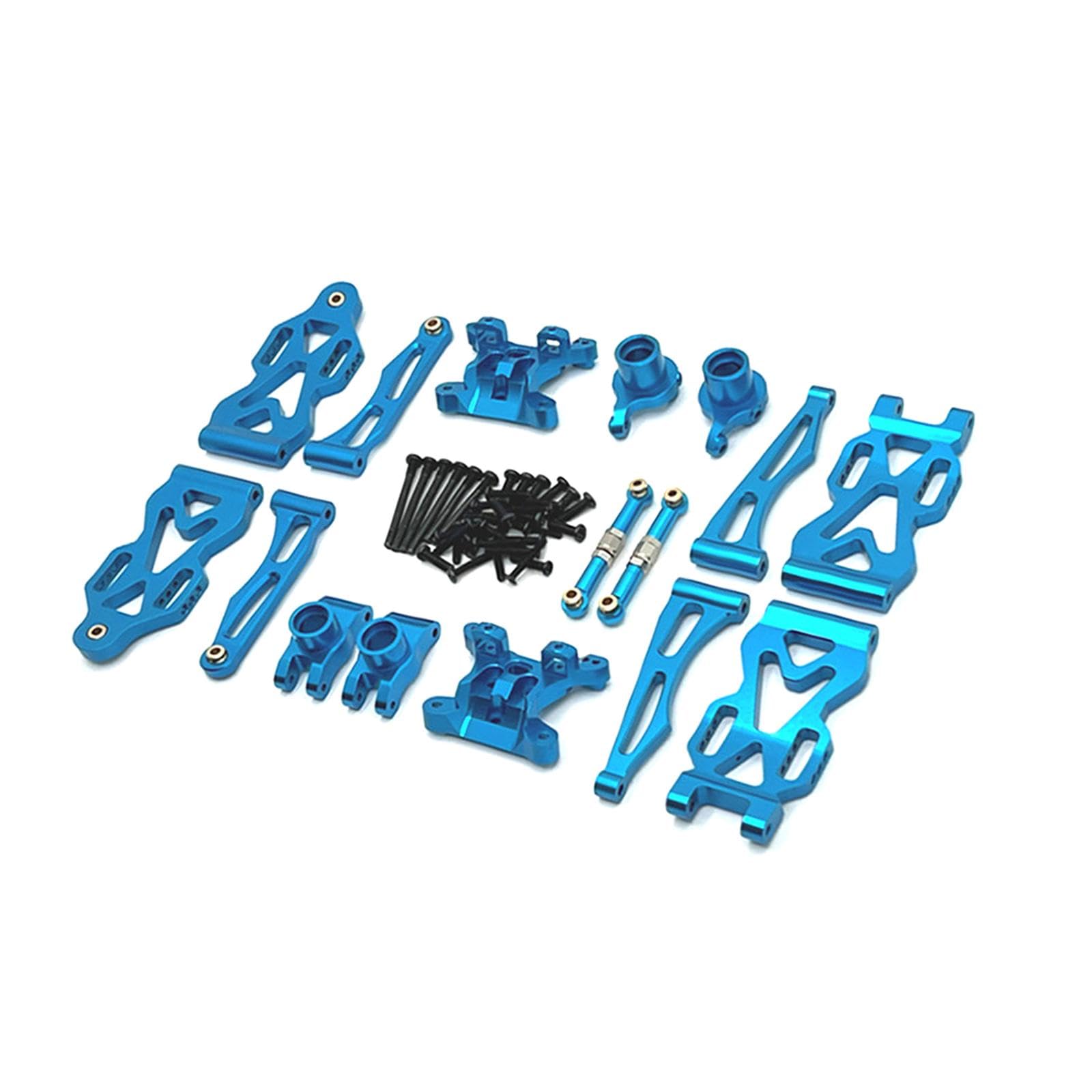 Set di Pezzi di Ricambio in Metallo e Alluminio RC, Accessori di Ricambio per Auto RC Facili da installare per Accessori Auto RC 16101 16102 16103, Blu