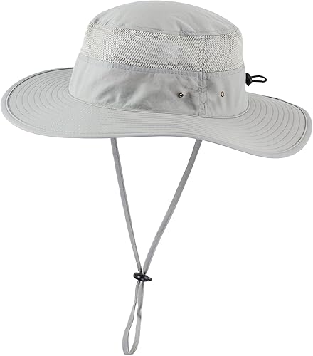 Miniatura 20 de Home Prefer Sombrero de sol UPF 50+ para hombre, ala ancha, protección UV, sombrero para hombre y mujer, playa, safari, jardinería, golf, pesca