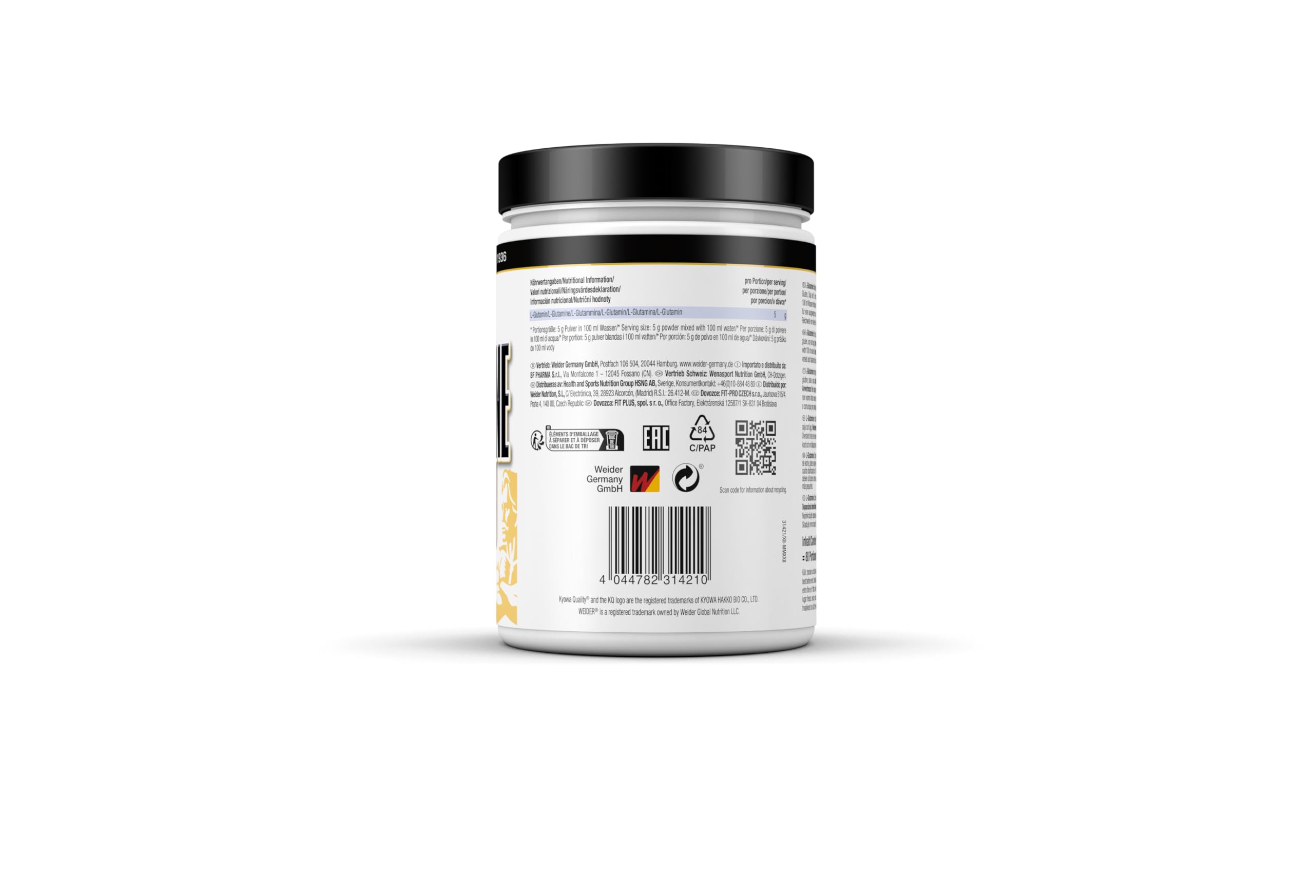 Weider L-Glutamine (400g) Unflavoured - Aminokwasy - Glutamina