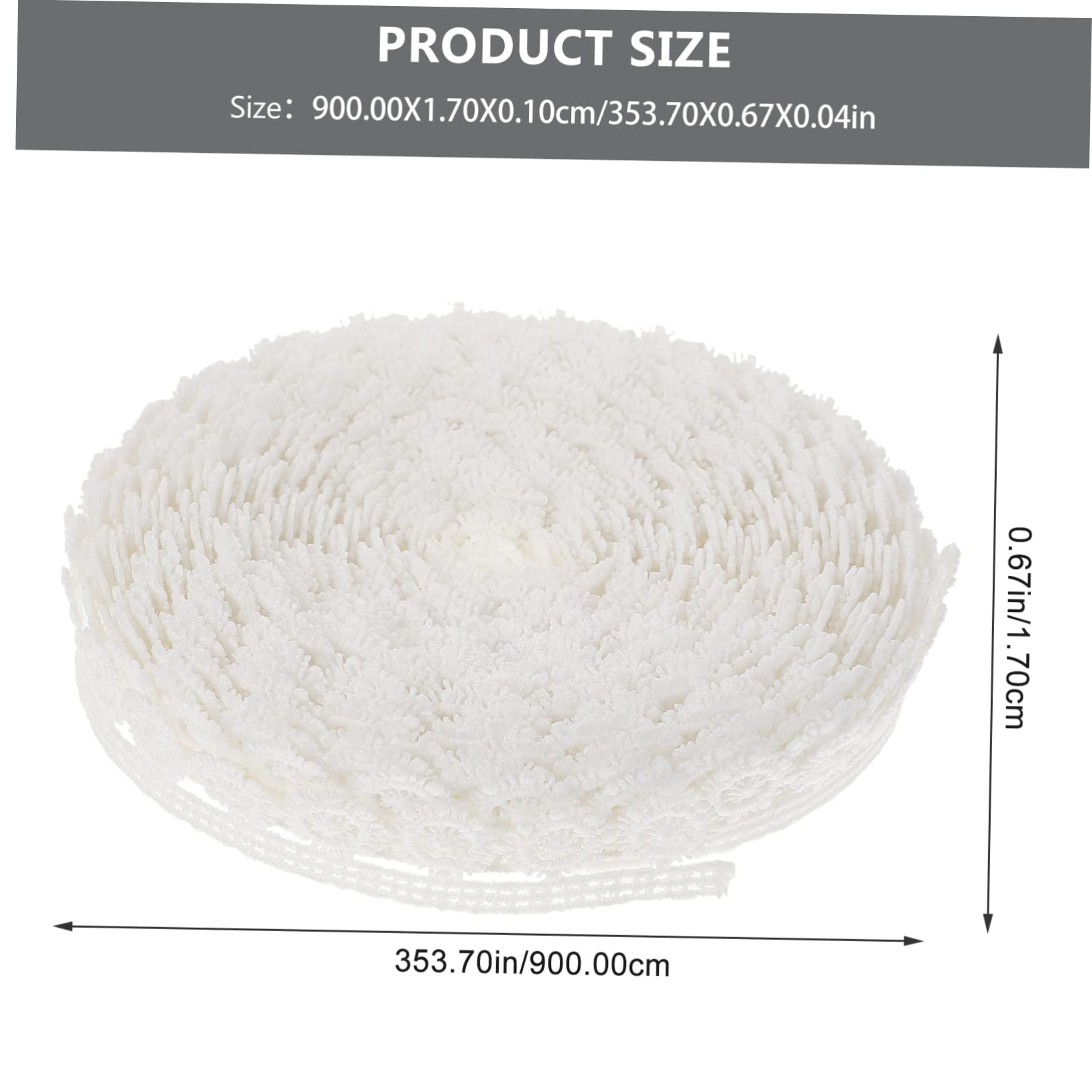 Tofficu 5rouleaux Ruban De Dentelle Blanche Dentelle Décorative Pour Mariage Et Artisanat Pour Costumes Accessoires Et Décoration Yards De Tissu