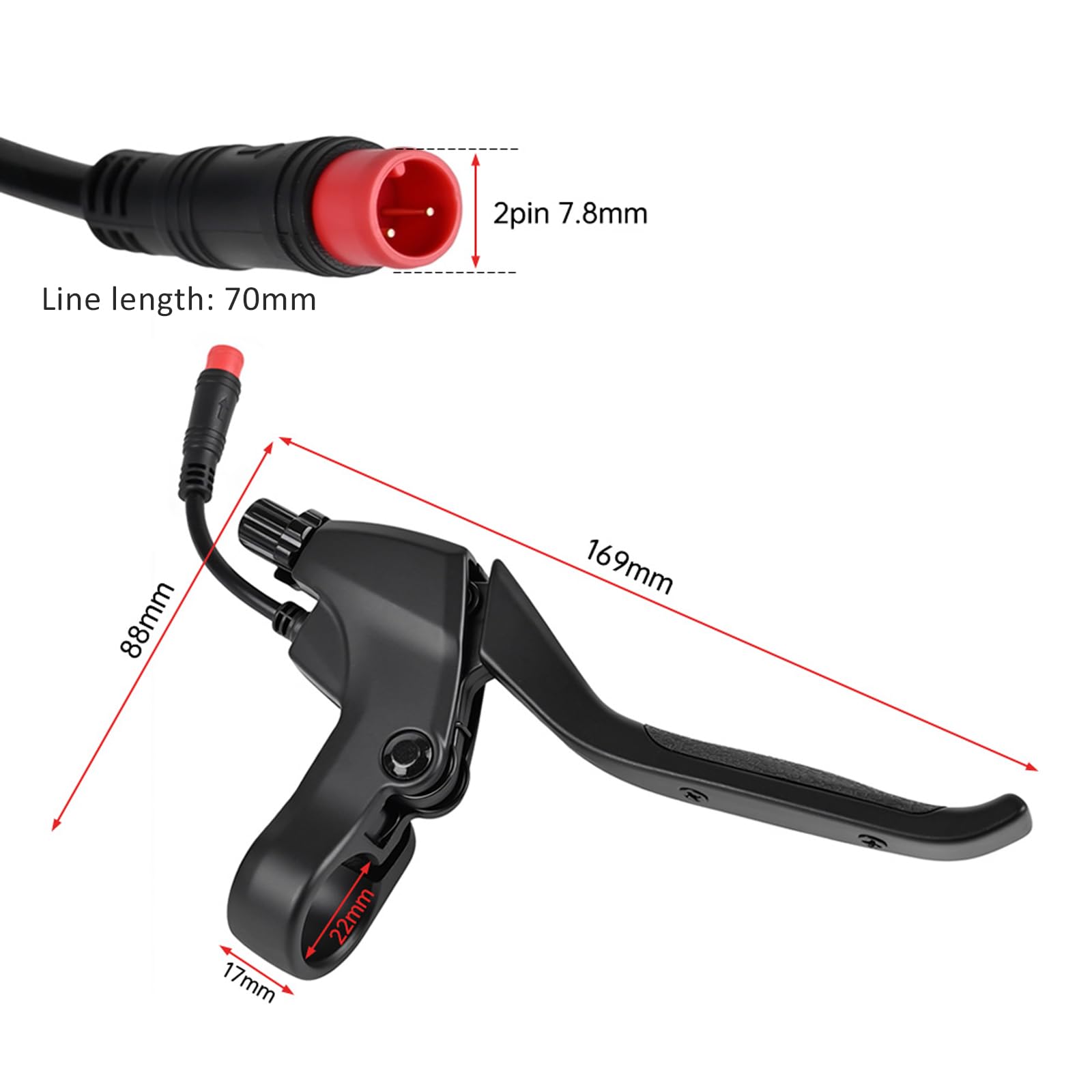 VOLOHAS Bremshebel Für Kukirin G2 Pro/G2 Max E-Scooter - Aluminium Bremsgriff Wasserdicht