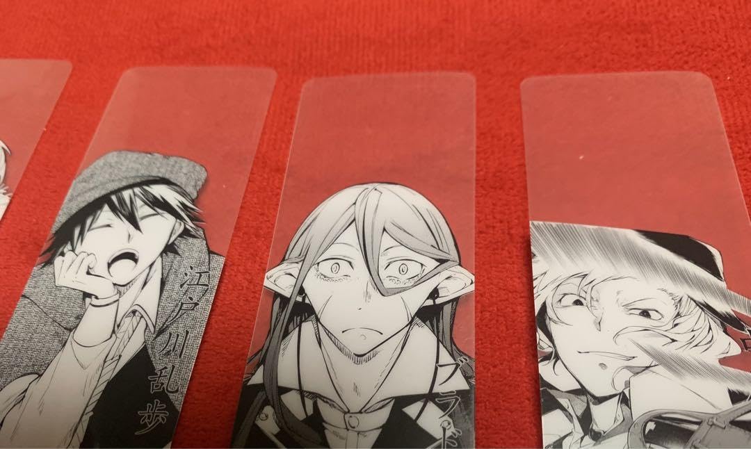 Amazon | 文豪ストレイドッグス クリア しおり 5セット | しおり