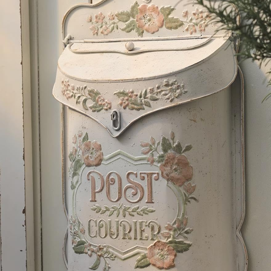 Cassetta Delle Lettere Vintage In Ferro Bianco - Per Montaggio A Parete, Stile Retrò - Foto 8