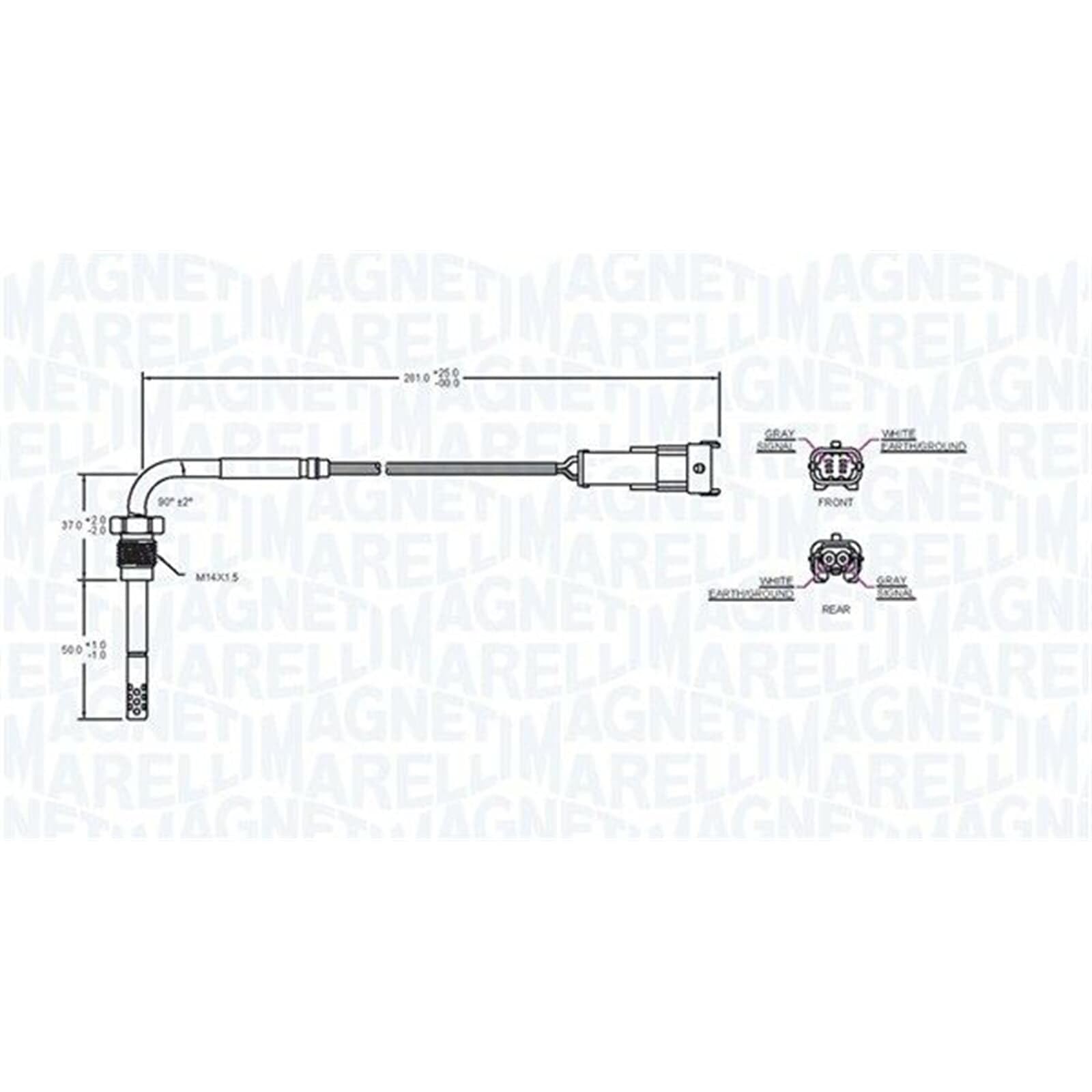 Magneti Marelli 172000047010 Sensore Temperatura Gas Di Scarico