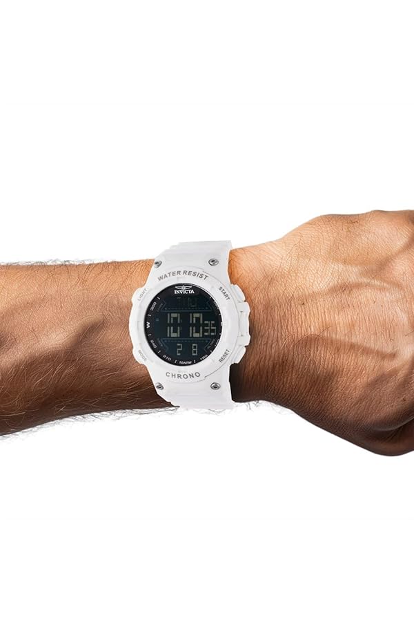 Invicta Invicta Racing Men 52mm Plastic White Black dial Electronic Digital by Invicta - Image 6
