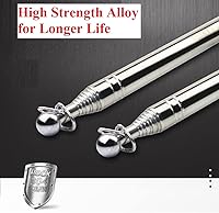 Vista 4 de Othmro 4 punteros telescópicos huecos para profesores, puntero de enseñanza para aula, puntero retráctil de mano de metal de longitud extendida