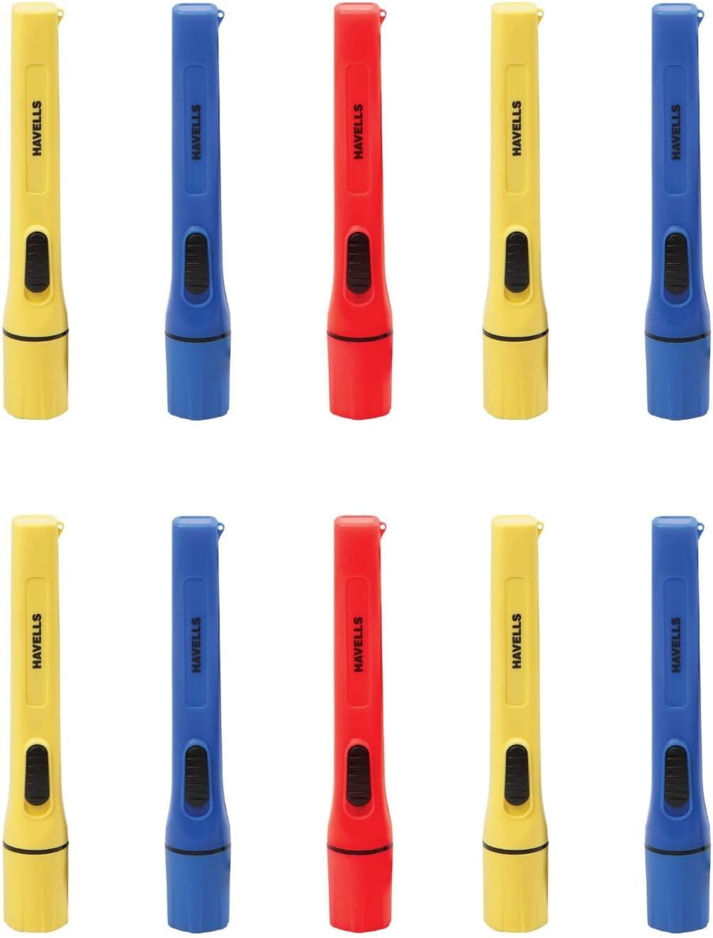 HAVELLS SPARKLINE NEO 0.5W Dry Cell Torch - Pack of 10