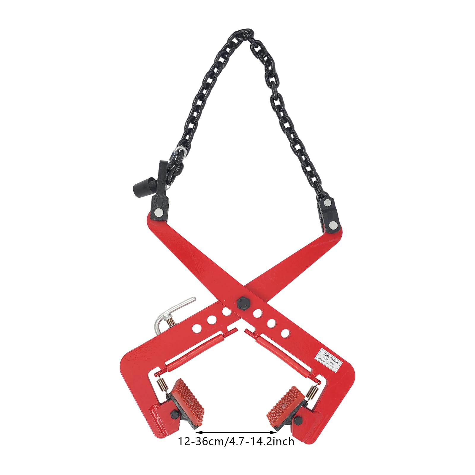 Pinza per marciapiede, 325 kg, morsetto regolabile per pietra, 12-36 cm, pinza di sollevamento per marciapiedi, pinza per marciapiedi