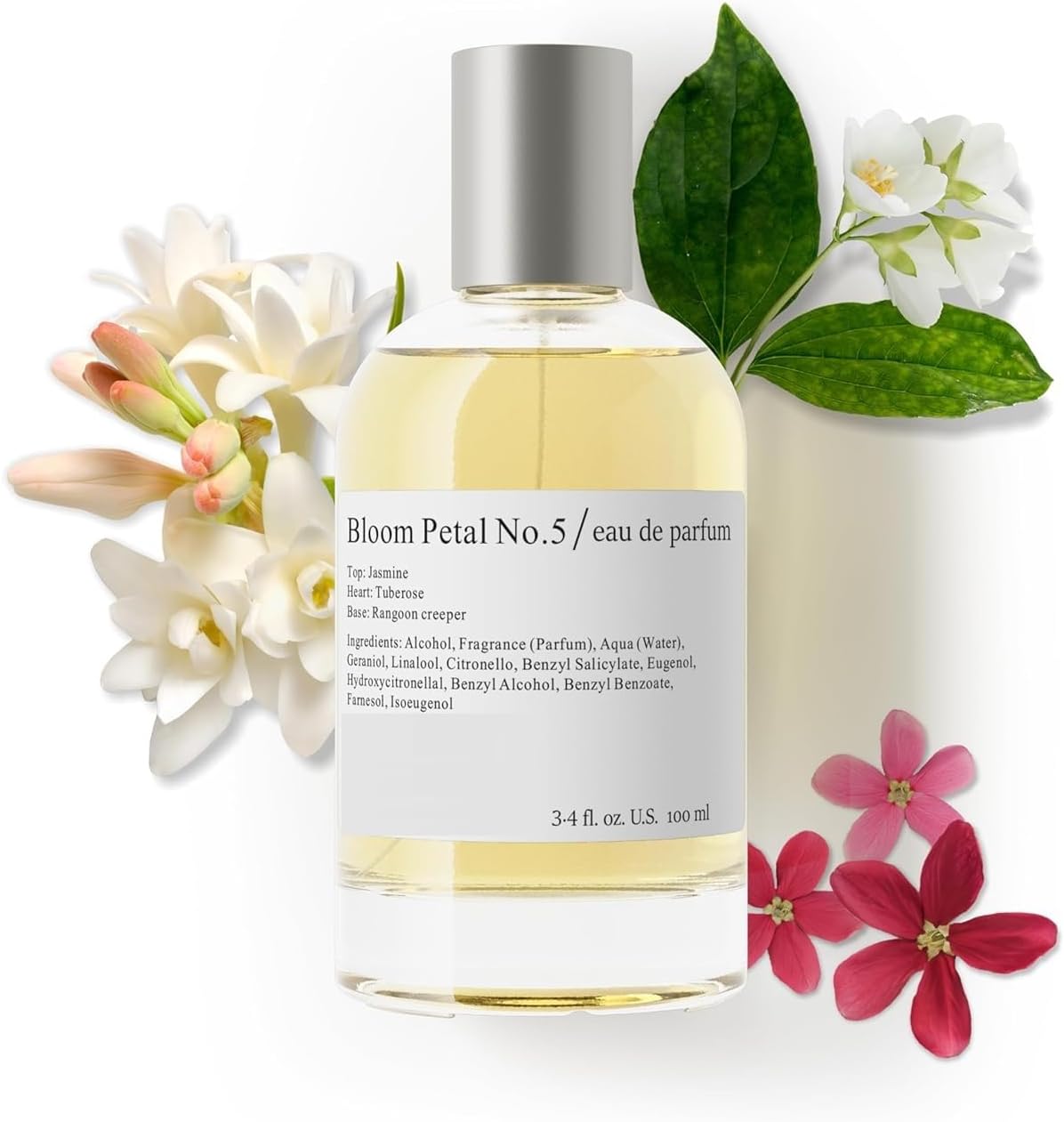 VEDU Blo.om Pe.tal No. 5 - Eau De Parfum Inspired by G.uc. Blo.om, Long-Lasting Perfume For Women, Paraben Free, Vegan, Clean Ingredients, Fragrance - Spray 100 ml | 3.4 fl. oz.