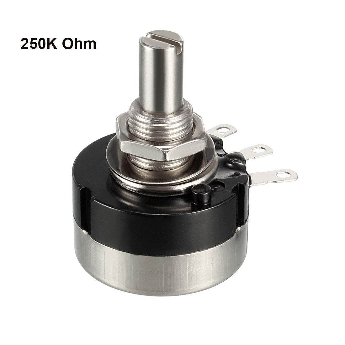 uxcell RV24YN20S 250K Ohm Variable Resistors Single Turn Rotary Carbon Film Potentiometer