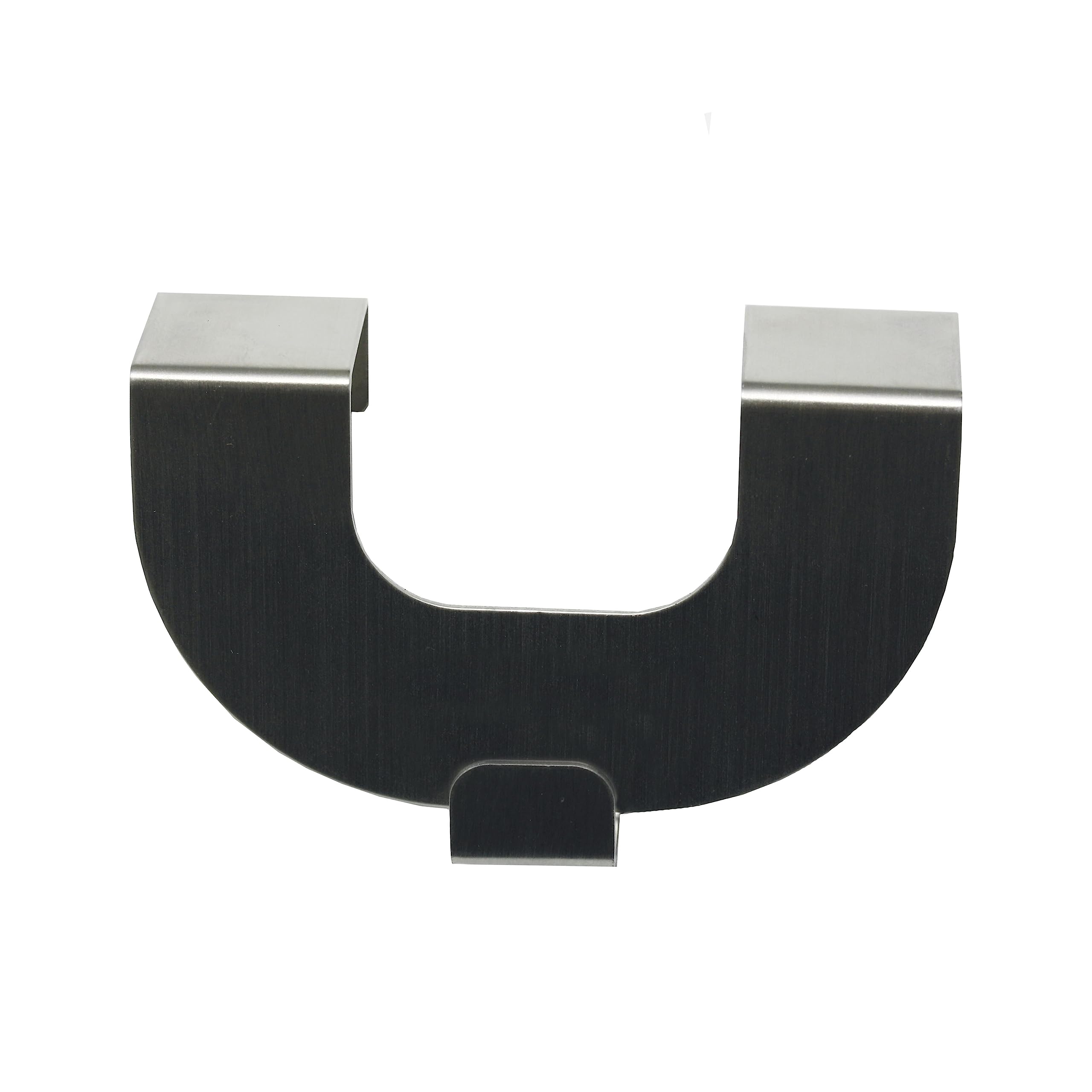 GARDINIA 2 Pack U Decorative Hooks for Window and Door Decoration Suitable for Roman Blinds, Curtains and Draperies, Stainless Steel Effect