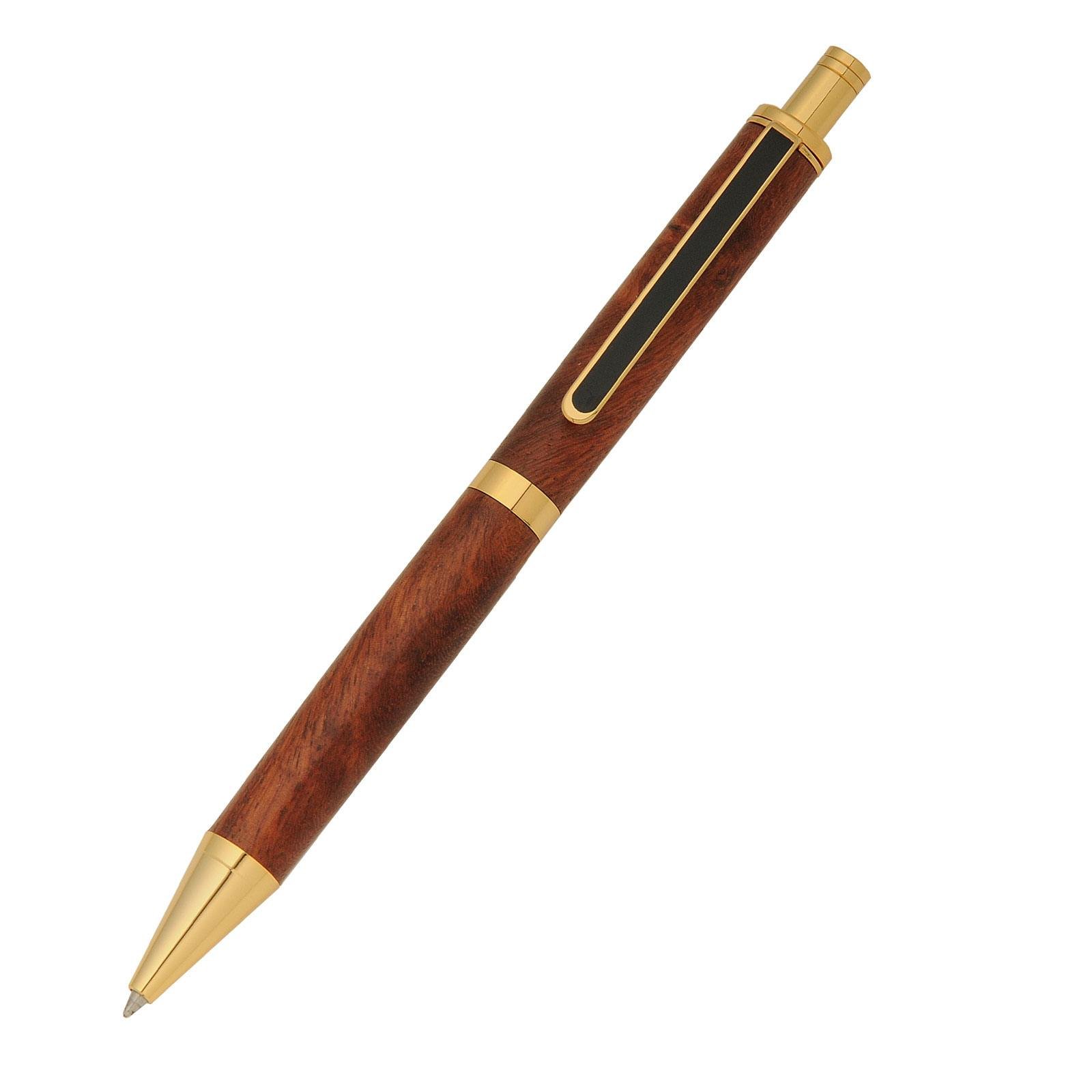 Penn State Industries PK-PENXX Slimline Pro Gel Writer Click Pen Kit Woodturning Project (10, Gold)